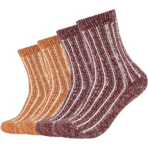 s.Oliver Sokken  geel / bloedrood / offwhite