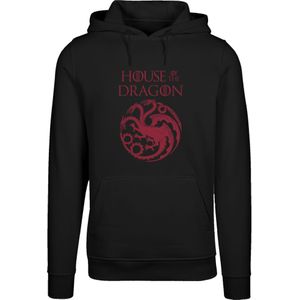 F4NT4STIC Sweatshirt 'House Of The Dragon Targaryen Crest Logo'  rood / zwart