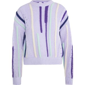 IZIA Trui 'Hoona'  geel / mintgroen / lila / lichtlila