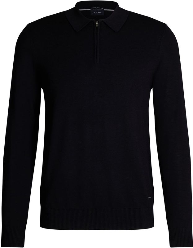 JOOP! - Dondor - Trui - Donkerblauw - Halve Rits - Polokraag