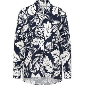 Eterna - Overhemdblouse - Navy - Loose fit - EASY IRON