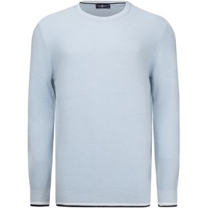 Jimmy Sanders - Ronde Hals Trui - Heren - Babyblauw - 100% Katoen - 2XL