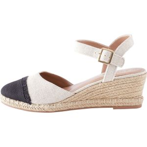 Next Espadrilles 'Forever Comfort'  ecru / zwart