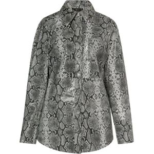 faina Blouse  grijs / zwart