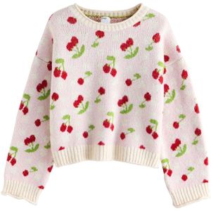 Next Trui  groen / rosa / rood / wit