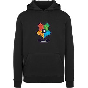 F4NT4STIC Sweatshirt 'Harry Potter Hogwarts Junior Crest'  hemelsblauw / lichtgroen / rood / zwart