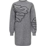 JDY Gebreide jurk 'JDYJELLA'  donkergrijs / zwart