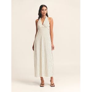 St MRLO Jurk 'Elena'  crème / zwart