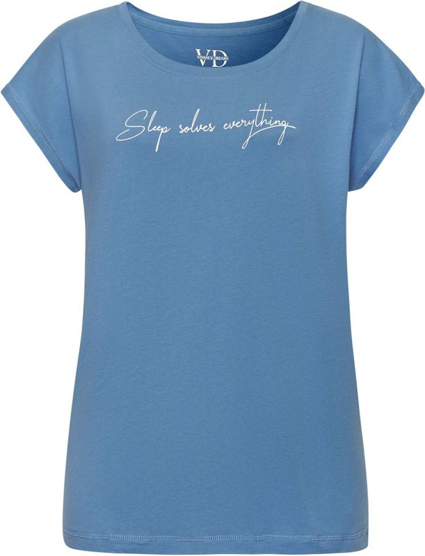 Vivance - Dreams - T-shirt - Lichtblauw - Met Kleine Frontprint