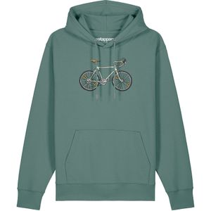 Watapparel Sweatshirt ' Doodle Bike '  groen / zwart / wit