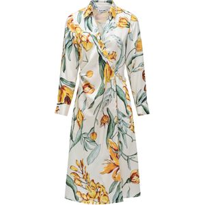 Salsa Jeans Jurk  geel / lichtgroen / wit