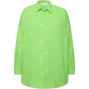 Studio Untold Blouse  lichtgroen / zilver