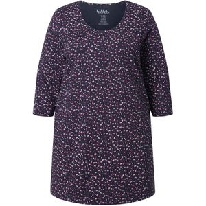 Ulla Popken Shirt  donkerlila / zwart