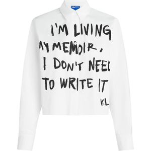 KARL LAGERFELD JEANS Blouse  zwart / wit