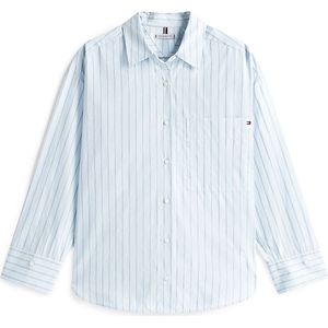 TOMMY HILFIGER Blouse  marine / lichtblauw / wit