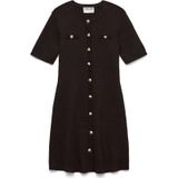 Vero Moda Curve Gebreide jurk 'AWCPicco'  donkerbruin