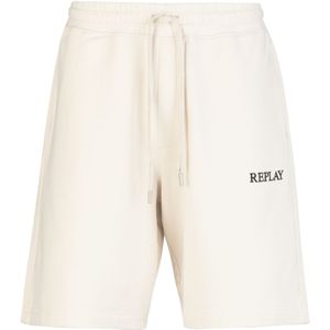 REPLAY Broek 'FELPA'  zwart / wolwit