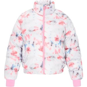 myMo ATHLSR Winterjas 'Athleisure'  royal blue/koningsblauw / lichtgrijs / rosa