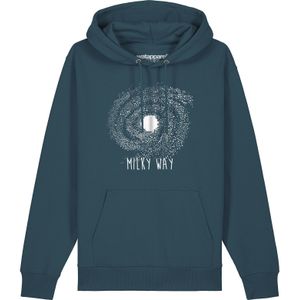 Watapparel Sweatshirt ' Milky way '  petrol / wit