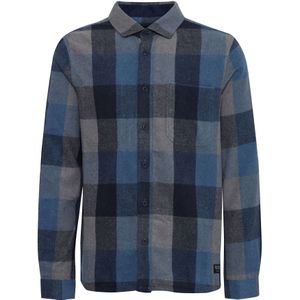 INDICODE JEANS Overhemd 'Valmer'  blauw / lichtgrijs / donkergrijs
