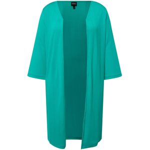Ulla Popken Gebreid vest  turquoise