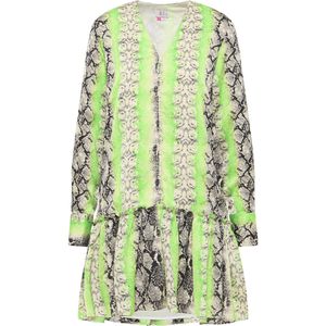 IZIA Zomerjurk  beige / kiwi / zwart