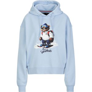 19V69 ITALIA Sweatshirt 'Kara Wintergames'  lichtblauw / bruin / zwart / wit