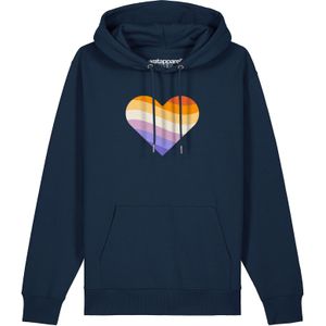 Watapparel Sweatshirt ' Rainbow Heart '  navy / gemengde kleuren