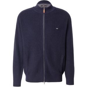 FYNCH-HATTON - Gebreid Vest - Navy - Lange Mouw - Normale Pasvorm