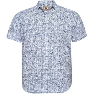 Campus Sutra Overhemd 'Zoie'  indigo / wit