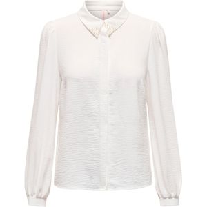 ONLY - Blouse METTE - Wit - Klassieke Blouse - Lange Mouw
