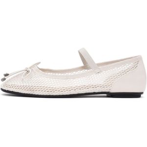 Derimod Ballerina met riempjes  ecru
