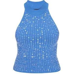 faina Gebreide top 'Comfortable Collection'  blauw