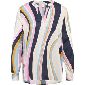 ETERNA - Blouse - Lichtbeige - Blouseshirt - Lange Mouw - Gestreept