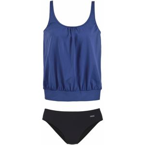 Lascana - Oversized Tankini - Zwart - 80% Polyamide, 20% Elastan