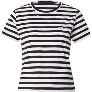 Karl Lagerfeld Shirt 'IKON'  zwart / wit