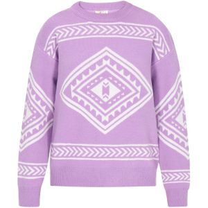 IZIA Trui  lavendel / wit