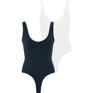 Williot Top  navy / wit