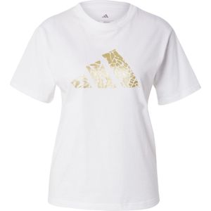 ADIDAS SPORTSWEAR Functioneel shirt 'MET'  goud / wit