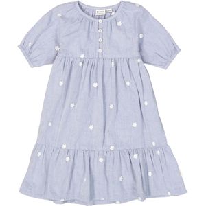GARCIA Jurk  lichtblauw / wit