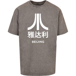 F4NT4STIC Shirt 'Atari Beijing white Retro Arcade Games'  grijs / wit