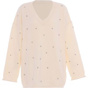 faina Trui  zilver / wolwit