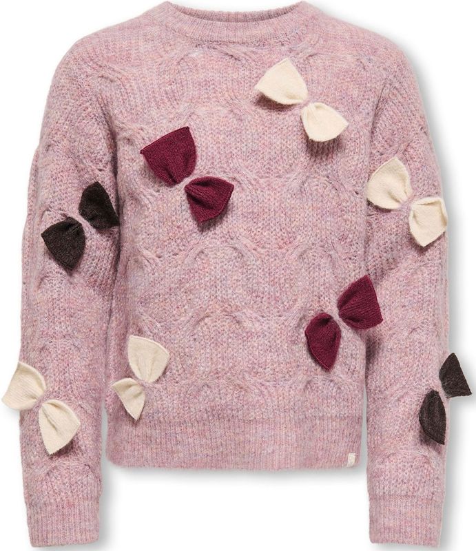 ONLY MINI - Vest - Knitwear - O-hals - Lange Mouwen - Loose Fit