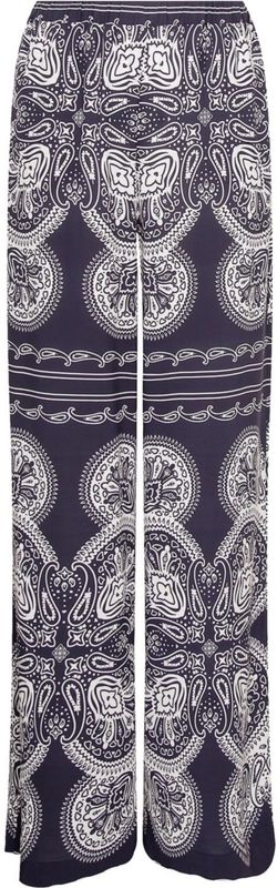 Seidensticker - Stoffen Damesbroek - Wide Leg - Elastische Band - Viscose