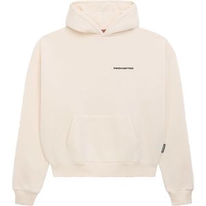 Prohibited Sweatshirt 'Prohibited'  crème / zwart
