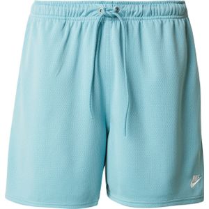 Nike - CLUB FLOW - Korte Broek - Lichtblauw/Wit