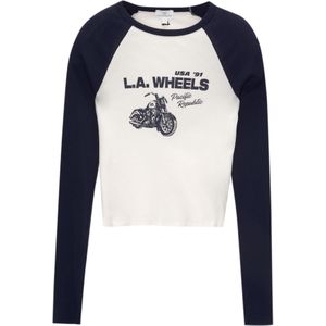 Pull&Bear Shirt  navy / wit