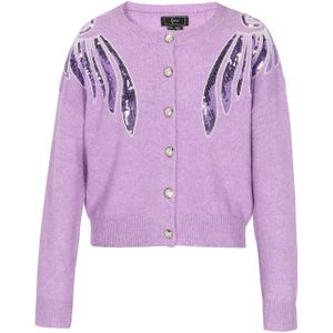 faina Gebreid vest  pruim