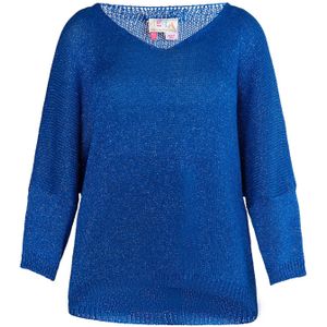 IZIA Trui  blauw / zilver