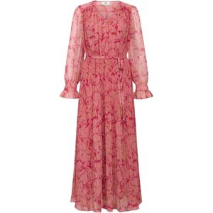 Noa Noa Jurk 'Cath'  groen / rosé / donkerroze